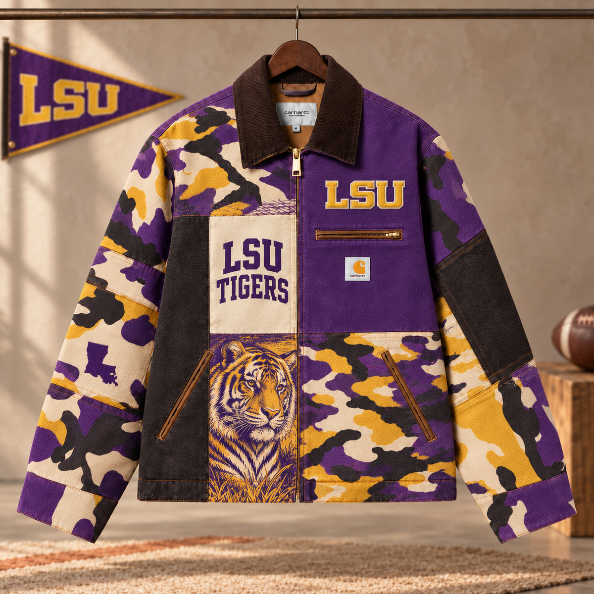 Premium LSU Patchwork Jacket NTVA